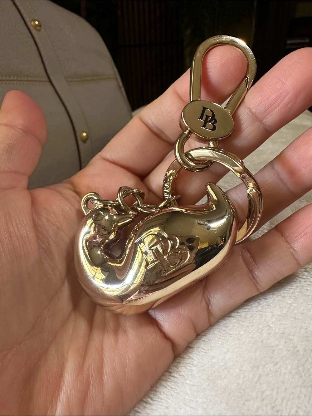 Dooney & Bourke Gold-tone Duck 🦆 Keychain